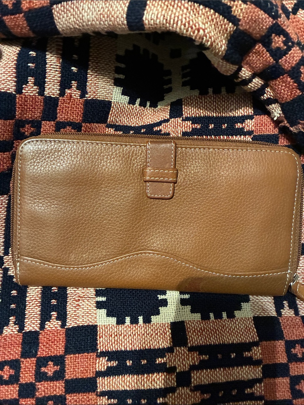 Tignanello  long wallet  zippy wallet  Pebbled leather  bronze metallic
NWOT